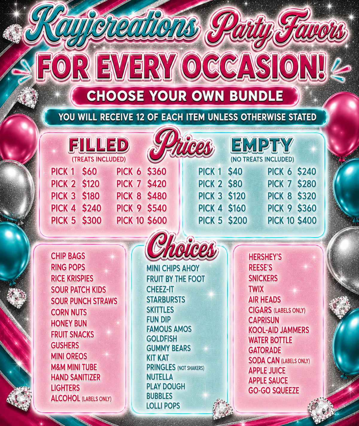 Custom Party Favors