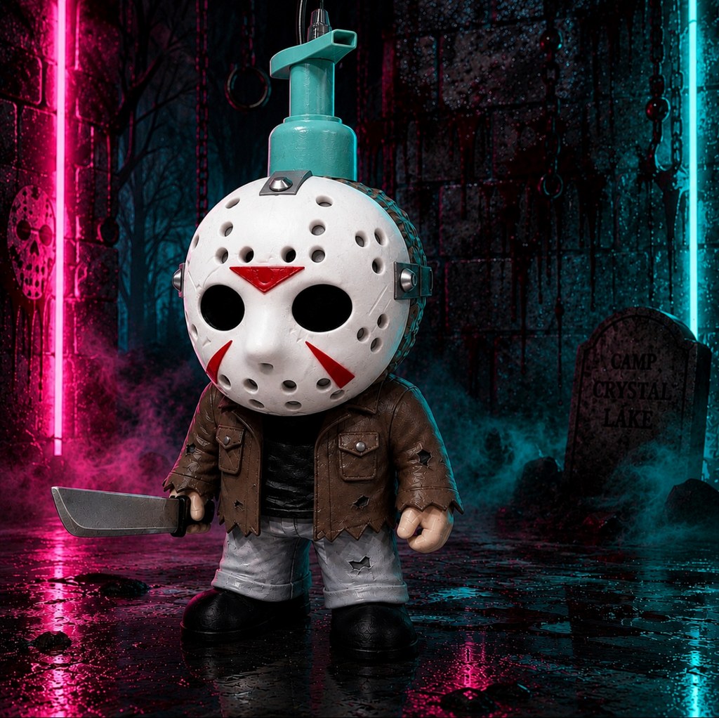 Scary Mask Man Foam Soap Holder (infinity Prints)