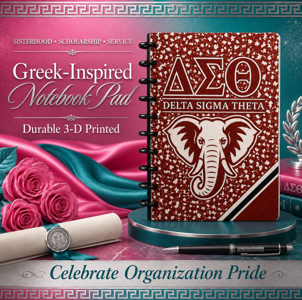 Greek Inspired Note Book