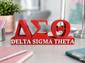 Greek inspired desk sign